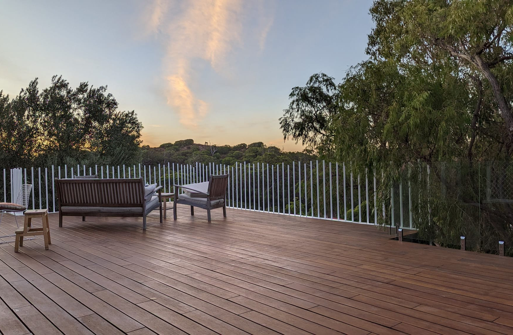 Beautiful bamboo deck